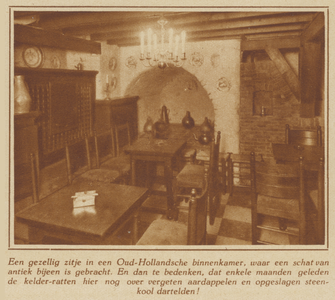 300181 Interieur van het nieuwe café-restaurant De Raadskelder (Stadhuisbrug 1) onder het Stadhuis te Utrecht.